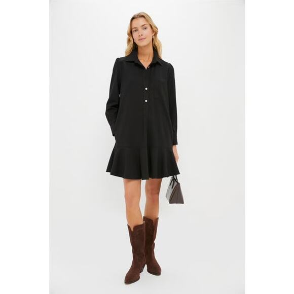 Tuckernuck Dresses & Skirts - Tuckernuck Pomander Place Black Crepe Callahan Shirt Dress